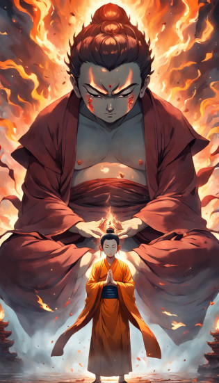 tmasterpiece?best qualtiy?cinematic Film still from?Chinese horror?hell?Struggling hands?Buddha?Oh, God?The wrath of the Buddha?Shakyamuni?Buddha Fire Lotus?A Buddha