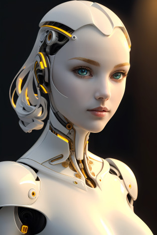 a close up of a woman with a robot head and a glowing face, beutiful white girl cyborg, beautiful female android, beautiful android woman, beutiful girl cyborg, beautiful female android!, cute cyborg girl, portrait of female humanoid, portrait of a female android, beautiful cyborg girl, an image of a beautiful cyborg, perfect android girl, portrait beautiful sci - fi girl