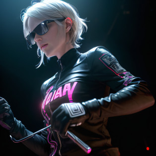 Backstreets?Face people who want to protect?This woman is also gentle and loving?Cartoony?Female soldier head?Tattooed with?Smoke billowed out?thin fog?Moonsnow??An extremely delicate and beautiful woman????1 Rock Girl?????Lightning in the hands of a woman???Lightning surrounds the rock girl???lightning chain??outside?parks?unreal-engine:1.4,hyper HD,Best quality:1.4, Fotorrealista:1.4, Skin texture:1.4, tmasterpiece:1.8,Pose behind beauty,(Original sunglasses for women),Burpunk,Mechanic,eye disease,Orange metal surface,digital displays,Advanced technology,Futuristic,red neon light,electromagnetic field,sharp-edged,aerodynamic design,Digital bio,Bio mech,mystical ambiance,Glass visor,heightened senses,Energetic posture,Invisible circuits,holographic projections,Colored cable,Female cyborg leopard,(Special stations:1.4), boxing gloves??best qualtiy?32K,Masterpiece?At the time of debut?Cartoony?It's like a prelude to impending death? The image of the great evil man penetrates into the hearts of the people in advance?Become everyone's nightmare? Wait until it appears?Wearing leather?Plus a baseball bat covered with wire?Full of oppression?He also carefully hides the kindness of women? Because goodwill can become a weakness for survival?Hiding goodness is the way to survive in troubled times? Zombies are not scary?Humans are terrible? The woman succeeded?Women are destined to protect themselves?It is also to protect women? good vs evil?Two sides of the seemingly opposite?But in Negan, There are two sides to the same body? Face the enemy?Women are cruel?No mercy? Face people who want to protect?This woman is also gentle and loving?Letney??Female soldier head?Tattooed with?Smoke billowed out?thin fog?Moonsnow??An extremely delicate and beautiful woman????1 Rock Girl?????Lightning in the hands of a woman???Lightning surrounds the rock girl???lightning chain??