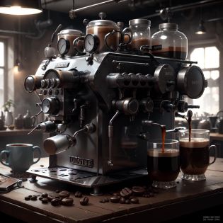 <lora:DieselPunkAI:0.9> DieselPunkAI 
coffee machine