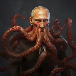 putin, octopus