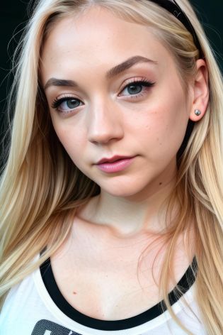 photo of (emikin:0.99), a woman as a sexy TikTok influencer, modelshoot style, (extremely detailed CG unity 8k wallpaper), photo of the most beautiful artwork in the world, professional majestic (photography by Steve McCurry), 8k uhd, dslr, soft lighting, high quality, film grain, Fujifilm XT3 sharp focus, f 5.6, High Detail, Sharp focus, dramatic, (wearing a punk t-shirt), (looking at viewer:1.2), (detailed pupils:1.3), (natural light), (closeup:1.2), (seductive)