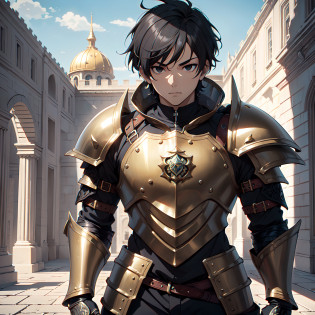 128K Ultra High Definition,
128K Ultra High Quality,
128K Ultra High Resolution,
Best Definition,
Best Quality,
Best Resolution,
Perfectly Detailed,
Perfectly Designed,
Extremely Detailed,
Extremely Designed,
Hyper Detailed,
Hyper Definition,
Hyper Quality,
Hyper Resolution,
Masterpiece,
(((Anime))),
Body Shot,
(((Boy))),
Handsome,
Muscular Body,
(((Black Short Hair))),
(((Black Eyes))),
(((Hyper Detailed & Perfectly Designed Bronze Armor Plates))),
(((Hyper Detailed & Perfectly Designed Baron Armor))),
(((Inside Of Medieval Royal Palace Background Scenery))),