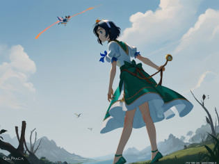 Chapter 1: A Special Day

It was a sunny day in the Realm of Imagination, where all the stories lived together. Branca de Neve estava brincando em seu jardim, quando de repente, Peter Pan apareceu voando com seu fiel amigo, Tinker Bell. Eles vieram para convidar Branca de Neve para uma grande aventura!