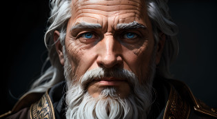 An image of the Roman god Pluto, dios del inframundo romano, god Pluto underworld. Roman god of the underworld Pluto. A closeup of a white statue of a man with a beard, escultura realista de 8k bernini, cinematic bust portrait, Retrato Zeus, deus grego, cinematic bust shot, Homem extremamente detalhado, escultura altamente detalhada, @ zbrush, Retrato de Zeus acidentado, personagem de fantasia hiperdetalhado, Arte 3D digital detalhada, Arte Zbrush, escultura de argila cgi, resin statue