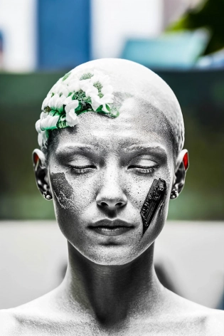cyborg woman with a visible detailed brain, muscles cable wires, biopunk, cybernetic, cyberpunk, white marble bust sharp focus, smooth, hyperrealism, highly detailed, intricate details, carved by michelangelo, staring at camera, chapped lips, soft natural lighting, portrait photography, magical photography, dramatic lighting, photo realism, ultra-detailed, intimate portrait composition, Leica 50mm, f1. 4