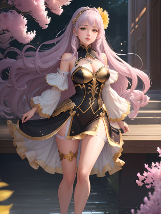 (Best Quality - Ultra-Detailed CG Unit, Floating) Step into a world of unparalleled quality with an ultra-detailed CG unit artwork that defies expectations. This floating masterpiece exemplifies the artist's commitment to delivering the best quality in every aspect. From the girl's long lilac hair (1.3) to her captivating yellow eyes (1.2), every detail is meticulously rendered with precision and care. Get ready to be mesmerized by the immersive beauty of this artwork, where every element comes to life in stunning high resolution.