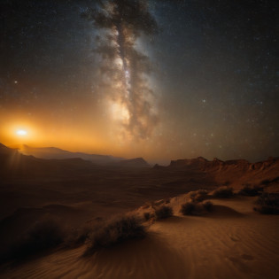 Master Parts?Superior Quality?superior image quality?The 8k quality??Beautiful pictures of the starry sky?magnifica?Arched Milky Way:1.9?(Desert overlooking the Milky Way:1.9)