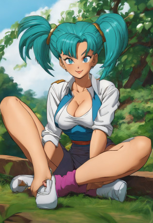 Bulma sexy ,open legs