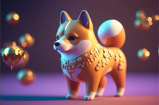 a cute baby shiba inu puppy, 3d octane render in fortnite style, intricate details, studio lighting, soft colours, cute, highly detailed, props, ultra hyper realistic
