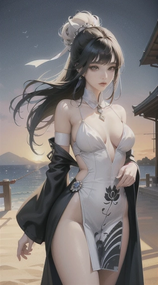 stechu, (thick thighs:1. 4), ((tachi-e)), original, (illustration:1. 1), (best quality), (masterpiece:1. 1), (extremely detailed CG unity 8k wallpaper:1. 1), (colorful:0. 9), (panorama shot:1. 4), (solo:1. 2), (ink splashing), (color splashing), ((watercolor)), clear sharp focus, { 1girl standing }, ((korean style )), flower background, outdoors, rocks, looking at viewer, soft smile, pure, beautyfull detailed face and eyes, beautyfull intricacy clothing decorative pattern details, black hair, black eyes, colorwater