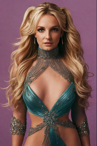 Photo BRITNEY SPEARS , MET GALA , texture 4K, high quality, beautiful hair, original album cover, , 8k image, high image quality, at night