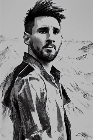 mdjrny-v4 style portrait photograph of messi as a magician, young handsome, perfect symmetrical face, (((wild west))) environment, Utah landscape, ultra realistic, concept art, elegant, ((intricate)), ((highly detailed)), depth of field, ((professionally color graded)), 8k, art by artgerm and greg rutkowski and alphonse mucha