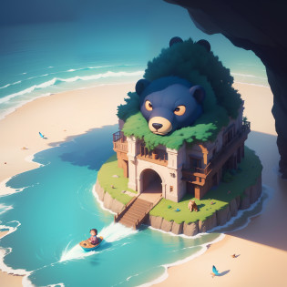 https://www.seaart.ai/explore/detail/cjb28k14msb8254bb44gPainting of a brown bear on top of a cliff with a blue bird by its side Storybook illustration, Illustration for children's book, Illustration for children's book, Cute storybook illustration, Illustration for children's book, Illustration for children's book, Children's book illustration stories, children's book illustration, storybook illustration, children's book illustration, illustration art, Beeple and Jeremiah Ketner, Feng Zhu