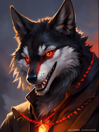 Enviado para E621, Retrato bonito e detalhado de um lobo selvagem macho, Kenket, Tran Ross,Ruan Jia, Enviado para E621, high resolution, fotorealistisch, cenematic lighting, (((wicked))), (((na praia))), lobo, ((corpo inteiro)), Focinho com dentes afiados, Noite de lua cheia, Pelo preto escuro, cara preta, ((olhos vermelhos brilhantes)) Rosto sorridente do mal, roupa de fio, sozinho, 1st grade, Selfie, FLOR ROSAA NA BOCA COM CARA DE SSEDUTOR