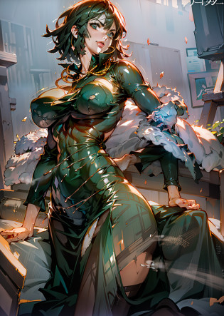 Anime-style face?1.5?Skinny black latex cleavage dress, tiny waist, Thin waist: 1.7,ultra realistic 8k cg, masterpiece, ((ultra detailed background, delicate pattern, intricate detail)), ( highly detailed, fine details), best quality, (photorealistic:1.7)?Greasy body, There is a body where lubricating oil flows down, Verism, Verism? (NSFW:1.5), the perfect body. (sexy eyes) (seductive eyes) (clothes wet with water) (completely transparent plastic top) (suspender stockings, suspender stockings, high-gloss stockings) fleshy thighs tightened by high-gloss suspender stockings, huge soft breasts. Outermost transparent gauze on body, beautiful woman, surreal, 1 girl, ((facing the viewer, hand caressing her chest)), (huge soft breasts, attractive body: 2), sitting: 1.6, brunette hair: 1.9, (wet rain, wet body: 1.9), painting, masterpiece, best quality, ultra-detailed, absurd, portrait beautiful, solo, earrings, jewelry, smile, necklace, transparent tights, sexy, volumetric lighting, best quality, masterpiece, intricate details, realistic skin texture, pixiv, super detailed, Artstation trend, oilly skin, Wet rosy skin thin waist: 1.6, Large, upturned breasts, transparent clothes, enormous breasts, anime characters, anatomically correct, textured skin. (nsfw:1.3)enormous breasts, The picture is colorful, The brushstrokes of figure painting are multi-layered and rich?
