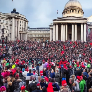High resolution photography, donald trump dancing break dance on trafalgar square, 4k