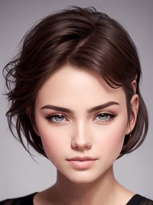 imagem de close-up, melhor qualidade, Uma mulher loira de 41 anos, o universo de fundo, foto de roupas ADcasual bonitas, Olhando para o Viewer, rosto perfeito, olhos perfeitos ( cor de mel), sharp fokus, intrincado, High detail, Dramatic, fotorrealista,SFW, close up (Backlighting), (((corte pixie))), diabo_sorrir, olhos de mel, Realistic, Masterpiece, extremely high quality, Reflexo da lente, Menina brasileira branca, sombra, florescer, [[chromatic aberration]], Directed by: Jeremy Lipking, Directed by: Antonio J. Manzanedo, pintura digital,