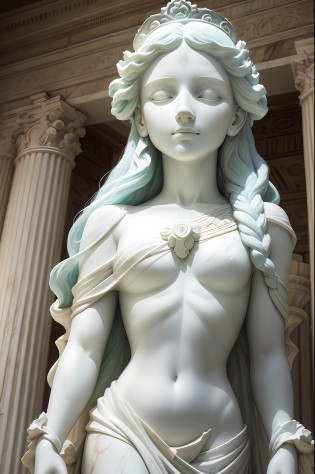??best qualtiy??? ??tmasterpiece??? ?A detailed?? Marble fresco statue? ????Ancient marble carvings???? Woman shape on the wall?teens girl?darkly? particulate? marbled? Closed eyes? tiara crown? Cracked statue? f / 1.2? 85mm lens? photographed with a nikon d850? Detailed lighting? ??photore?reallife???? Dramatic lighting? dramatics? ??Macro embroidery color space??? depth of fields? Archaeological photography?Cool color grading?White marble hair?White marble skin?White marble????without humans????rays of moonlight????cold lighting???
