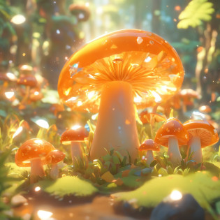 flower jungle, Solo,animation style rendering, cute 3 D rendering, Unreal Engine 5, stylized anime, cute detailed digital art, Atey Ghailan 8 K, stylized 3D rendering, adventure surreal rendering, anime style 3D, 3D rendering stylized, all around detailed, detailed cartoon jungle,mushrooms,amber,diamond,precise details,super detailed, ultra 3d render details,diamond,amber,
