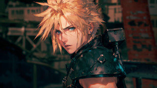 a close up of a person with a sword in a city, cloud strife, portrait of cloud strife, from final fantasy vii, final fantasy 7, from ff7, ff 7, cloud, from final fantasy, final fantasy face, final fantasy character, final fantasy, final - fantasy, final-fantasy, square enix, final fantsy, closeup portrait shot