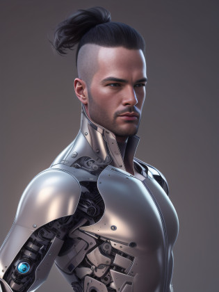 ?whole body display?1.5?(The Alfid man wears black transparent latex tongs?Translucent latex pliers?1.5)??Metallic body, bionic scifi alexandre ferra, cyborg neck, cyborg male, male cyborg, cyborg fashion model, portrait of a cyborg, detailed portrait of a cyborg, cybernetic neck implant, portrait of a futuristic robot ?1.3??dystopian sci-fi character, sci - fi character, portrait of a cyberpunk cyborg?1.2??8K?Extreme detail?Hair in extreme detail?Ultra photo realsisim?cinmatic lighting?1.1??Supermodel face?Strong muscles and perfectly curved body?Extreme sexual tension?Hormonal explosion?whole body display?1.5??Short hair, Light-colored beard, Stubble masculinity?Naked muscle man?Muscular macho?No clothes on?Only a pair of thongs was worn?Extremely sexy and provocative?1.5)?whole body display?1.5?