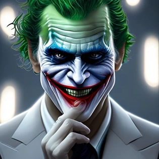 The Joker in the style of Greg Rutkowski