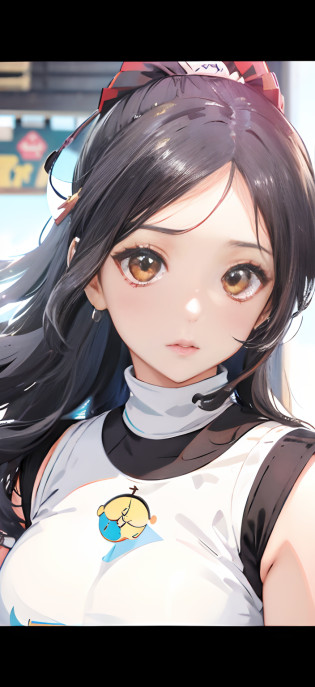 Arab asian woman with long hair and white and black top, jaeyeon nam, Choi Hong Hwa, lee ji - eun, lee ji-eun, sakimichan, Jinyoung Shin, Korean Girl, Hwang Se - On, ulzzangs, park ji-min, tzuyu from twice, jisoo from blackpink, wan adorable korean face