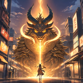 Modern city streets and buildings, author?Kishiganku, Fantasy art, Zen temple background, clean render, a horned, Detailed bushido form smoke, Forgotten gods, 8k Realistic, in game render, detailed face background detail, Art station front page, taur, Pseudo-medieval fantasy, God and koi design, Detailed bronze design, Bronze design, Gold etched design, Gold obsidian design, Light gold design, Gorgeous filigree design, demon, Gorgeous mulch covered with thorns, Intricate Assasin design, Complex metal design, The gorgeous design is decorated with intricate designs, Has a large crown and two horns, Everything is in the dark, The smoky background alludes to battle scenes, Lend an ominous aura, (Full view, at full size)