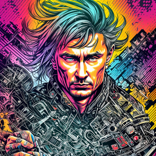 Putin, a drawing of a hand pointing at the viewer, you, angry and pointing, u, pointing index finger, maximalism, wildstyle, vibrant colors, dynamic angles, cyberpunk, inkpunk, ultra detailed, 8k, --auto --s2