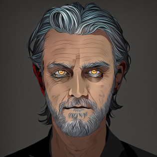 Transform the imaem man: Old and exhausted zombie, you can add any style to the image to get to the result.