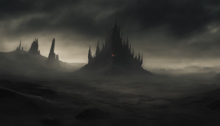 masterpiece, (best quality,4k,8k,highres,masterpiece:1.2),ultra-detailed,(realistic,photorealistic,photo-realistic:1.37),dark apocalypse,endless destruction,ominous atmosphere,devastated landscapes,ruined civilizations,post-apocalyptic wasteland,breathtaking chaos,ominous silence,rays of dying sunlight,distant howling winds,shadowy figures emerging from the ashes,terrifying creatures lurking in the darkness,hauntingly beautiful ruins,crumbling architecture,colossal statues twisted and broken,ominous storm clouds gathering,powerful bolts of lightning illuminating the darkness,distorted bodies of the damned,shadows of the antichrist spreading,red-hot flames engulfing the world,infernal landscapes,ominous caves with ancient inscriptions,naked figures writhing in torment,devilish temptations,fiery eyes of the devil,emerging from the depths of the abyss,moonlit desert drowned in darkness,dunes of shifting sand,eroded rocks carved by time,powerful sandstorms consuming all in their path,caravan struggling to traverse the harsh terrain,desolation and loneliness,stark beauty amidst chaos,nightmarish visions dancing in the flames,warm glow of fire lamps in the darkness,mesmerizing dance of flames,cave paintings depicting creatures of nightmare,eternal battle between light and darkness,eerily beautiful mixture of fire and night,dramatic contrast between light and shadow,whispering winds carrying tales of ancient times.