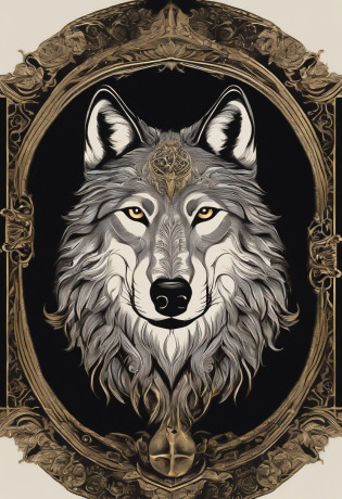 O logotipo apresenta a silhueta estilizada de um lobo, representing independence.
The wolf is in a majestic position, Raising his head.
On the head of the wolf, there is a shining crown, simbolizando a realeza e o destaque.
The crown is stylized with lines and details that make it visibly bright and sophisticated.
A paleta de cores pode incluir tons de cinza ou preto para o lobo e um dourado brilhante para a coroa.
O nome da sua marca de roupas pode ser colocado abaixo do logotipo, usando uma fonte elegante e moderna.