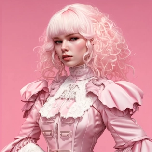 character design, luminogram, sharp focus, colorful, clear, detailed, cinematic, detailed, glamourous, vogue, prada, versace, fashion world, editorial, fashion, magazine shoot, fluff, dreamy glow, extraterrestrial, fantastic realism, kitsch outfit::5 sunlight::5 baby pink color::5 paper::5