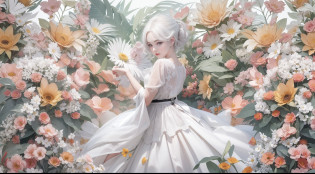 Marilyn Monroe stechu,(white background:1.4), ((tachi-e)), original,(illustration:1.1),(best quality),(masterpiece:1.1),(extremely detailed CG unity 8k wallpaper:1.1), (colorful:0.9),(panorama shot:1.4),(solo:1.2), (ink splashing),(color splashing),((watercolor)), clear sharp focus,{ 1girl standing },((korean style )),flower background,outdoors,rocks, looking at viewer, make happy expressions,soft smile,pure,beautyfull detailed face and eyes,beautyfull intricacy clothing decorative pattern details, black hair,black eyes,colorwater