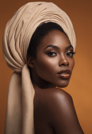 Create a portrait of a black supermodel who embodies beauty, self-confidence and elegance. Describe their physical appearance, His personality, son style vestimentaire, ainsi que son parcours professionnel. What are the values it defends as a role model? ? How did she manage to shine in the fashion industry despite the challenges she may have faced due to her skin color? ?
