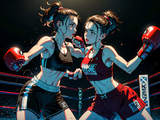 (Original), (Boxing Match), (Best Quality), (Masterpiece), Photographic Reality, Realistic, Very Detailed Illustrations, (1 Girl), Beautiful Eyes, (Delicate Face), Perfect Details, (Best Lighting), (Super Intricate Details), (Award Ceremony), Sweat, Heavy Breathing, (Referee's Award), (Boxing Ring), Sports Shorts, Perfect Details, Perfect Fingers, Perfect Limbs, Impact, (Shiny Skin), Abs, Muscles, Waist Line, Boxing Shorts, Boxing, Brunette High ponytail, extra-long hair, 4K unity, (ultra-fine CG: 1.2), (8K: 1.2), realistic, octane rendering