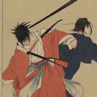 kenshin himura fighting tanjiro kamado