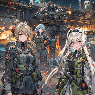 General and girl soldier glaring at each other?Anime girl glaring at the shogun, Girl and old man distorting?girls frontline style, from girls frontline, Fine details. girls' frontline, girls' frontline, girls frontline cg, infantry girl, Women's Last Tour, soldier girl, M4 Sopmod II Girls Frontline, anime maid ss military, girls frontline universe, Mechanized soldier girl, Majora?lieutenant colonel?Girls Moon?Start of battle?