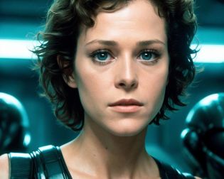 (masterpiece) (best quality), photorealistic, incredibly absurdres, (beautiful (sigourney_weaver:0.5) as  \(Ellen_ripley\) from \(Alien II\):1.2), atmospheric lighting, official media,,  subsurface scattering,  brown hair, perfect face,  beautifully detailed,
(young:0.5) , 
spaceship interior,tight , tight top,
backlit from behind with consoles monitors  in the background,
glass_cracks, gravityless,  
apprehensive,braless,(downblouse),midriff, (sideboob), obedient,scared,
HR Giger Alien  with  dripping (slime:0.7),staring at each other,
sense of depth, (realistic photo),(photorealistic), (masterpiece), high res, highest quality,  chromatic lighting, realistic lighting,, aliens movie screen-grab 