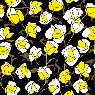 clip art, minimalist, 8k, realistic, roses, tulip, brown, white, yellow, tiled , isolated background,