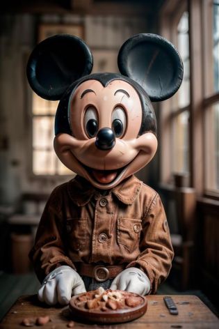 masterpiece, (photorealistic:1.4),mickey mouse,  RAW photo, 8k uhd, ((film grain)) ,  <lora:mickey mouse:0.6>