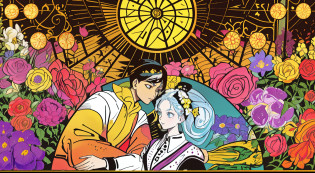 The picture is surrounded by bright flowers?Flowers spread all over the surrounding picture, leaving no gaps?A circular area in the middle is the figure?Burst?Strong collision force?Lively and youthful?Clear facial features?soft facial features?morden style?non-mainstream?a color?Guviz-style artwork?Guviz?Beautiful character painting?Guvez on the ArtStation Pixiv?Guvitz on the Pixiv Art Station?Stunning anime face portrait?beautiful digital artworks?wlop rossdraws?Detailed digital anime art?guweiz masterpiece?k hd?hyper HD?4K?8K?