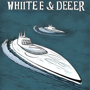 white submarine deep water vetor ilustra��o