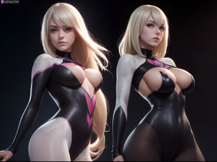 (((gwen stacy))) ((from spider gwen)) (((enormes tetas))) ((black skin))8k,((cuerpo completo))(((Amazing tits)))caliente, hermosa,((Hornie)), 8k, hiperrealista todo como un motor irreal trazado de rayos render ((estilo humano hiperealista)),(((Empty dark background))). hiperrealista todo como un motor irreal trazado de rayos render estilo humano realista ,(((Empty dark background)))., Suavemente iluminado, Intimo exquisito detalle, foco n�tido, intrincadamente detallado, rewarded photography, small-catchlight, bajo contraste, alta nitidez, facial-symmetry, profundidad de campo, cinematic background, Renderizado del motor irreal, Imagen central, dream-like, Suavemente iluminado, intimo, imagen de cuerpo completo ,cuerpo completo,((tetona)),((piernas torneadas)) perfect ass ecchi