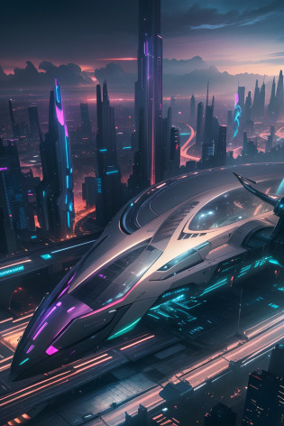 Foto realism, The ultra-detailliert, 4K, depth of fields, A high resolution?(Need)), ((tmasterpiece)), (A detailed)?future-tech?Cidade futuristica?Future girl by the window?clean energy?Green environmental protection?Small flying machines sail around the city?Futuristic city with futuristic train and futuristic architecture at night? future concept art? Other future cities? in fantasy sci - fi city? Beautiful futuristic city? Utopian cities of the future? concept art 8 k resolution? concept art 8k resolution? The future city? futuristic space port? concept art 8 k? sci-fi hollywood concept art