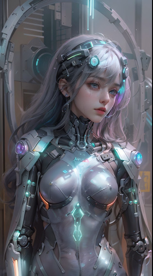 ((of the highest quality)), ((obra maestra)), (detalle:1.4), (((Translucent with mechanical parts and transparent skin++Aurora Material++?++Material de carbono gris++Beautiful woman in cybernetic suit made of))), Pale brightness with LEDs, ((pecho abierto)), Piel de las caderas y los muslos, Teletipo (High Dymanic Range), Trazado de rayos, NVIDIA RTX, Super resolution, Textured dispersion of the PBR subsurface, Post-procesamiento, Anisotropy Filtering, Profundidad de campos, Sombreado de superficies, Accurate light simulation/Material interaction, proporciones perfectas, two-color illumination, amplia apertura, ISO bajo, balance de blancos, 8k, (((Cameltoe))), NSFW, (((mujer alta))), 25 year old woman, Cyber helmet with dull and bright LEDs, hasta la rodilla, protuberancia, puffy nipple, ((Cyber hood with dull and bright LEDs)), Postura abierta, Disparo de vaquero, Piel de las caderas y los muslos, hermoso cuerpo, Ombligo visible en la piel desnuda, Pecho para sentir la gravedad, (pechos enormes: 1.3), (trasero gigantesco: 1.0), Espacio sencillo y minimalista, Poses sexys naturales, Mirando hacia abajo, flequillo opaco, (((Hermoso cabello iridiscente))), (((Aurora Cabello Interior))),