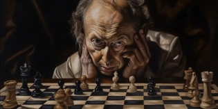 Classic oil painting of man who looks through the matrix and sees God, DMT hallucination, Oil paint, alla prima, Diego Velasquez style. --ar 2:1 --seed 00002 --c 100 --s 1000 --v 5