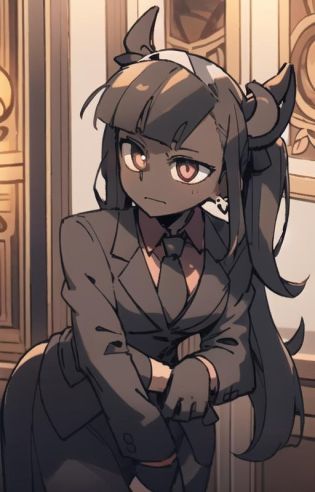 best quality, masterpiece, best shadow, shade, beautiful lighting, High Contrast, modeus with heart shapes and heart shaped pupils, coffee shop, night, colored lights,formal wear   <lora:Helltaker:0.6><lora:Masterpiace:0.2> <lora:40_niji:0.3> <lora:mangguo:1>