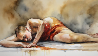 Udist beheading Putin?Artemisia Gentileschi style?To a woman Putin was decapitated with a sword?Putin was beheaded?A woman slashes Putin